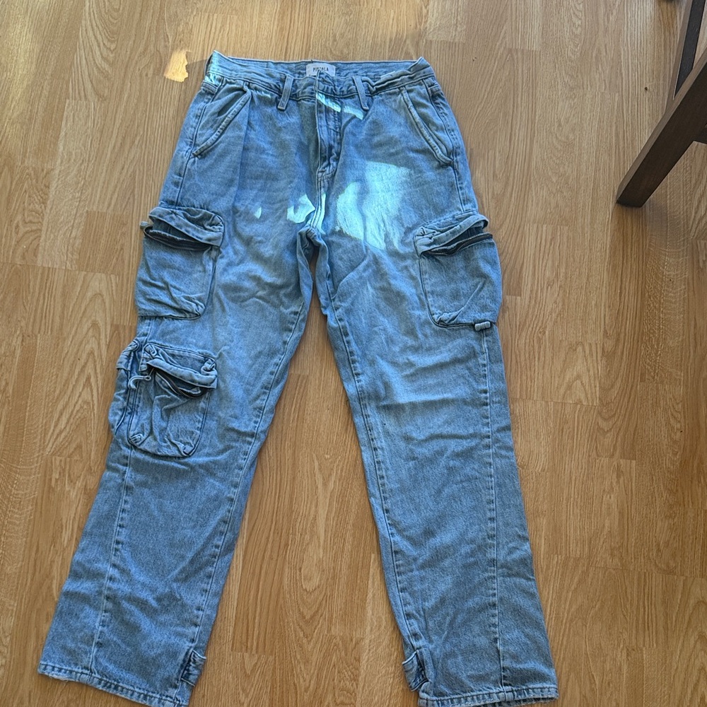 Men's Blue Cargo Pants